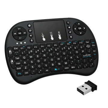 Mando a distancia Zoomly Smart Remote, mini teclado inalámbrico con panel táctil y dongle USB para proyector o TV box.